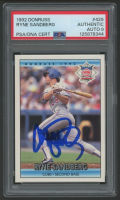 Ryne Sandberg 1992 Donruss #429 (PSA | Auto 9) at PristineAuction.com