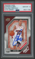 Stephen Curry Signed 2009-10 Upper Deck Draft Edition #34 RC (PSA | Auto 10) at PristineAuction.com