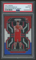 Alperen Sengun 2021-22 Panini Prizm Prizms Red White and Blue #318 (PSA 10) at PristineAuction.com