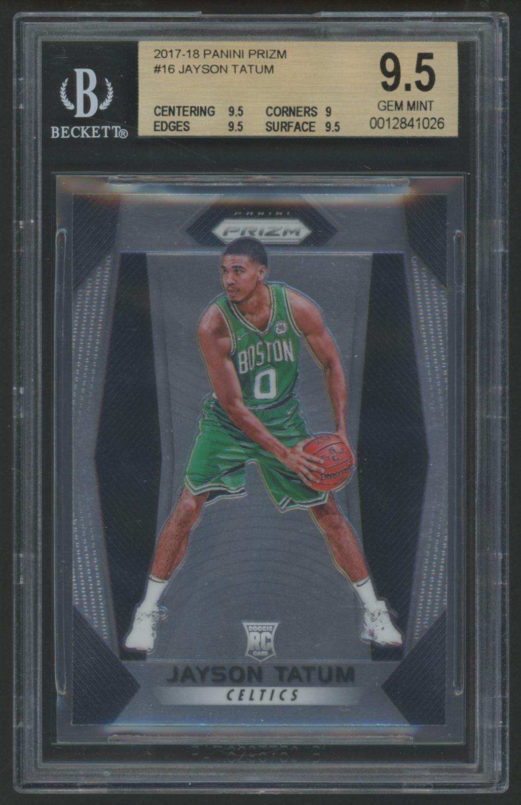 Jayson Tatum 2017-18 Panini Prizm #16 RC (BGS 9.5) at PristineAuction.com Jayson Tatum 2017-18 Panini Prizm #16 RC (BGS 9.5) at PristineAuction.com