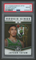 Jayson Tatum 2017 Donruss Optic Rookie Kings #3 (PSA 10) at PristineAuction.com