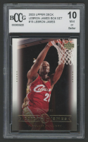 Lebron James 2003 Upper Deck Lebron James Box Set #15 RC (BCCG 10) at PristineAuction.com