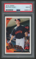 Buster Posey 2010 Topps #2 RC (PSA 10) at PristineAuction.com