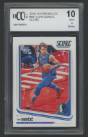 Luka Doncic 2018-19 Panini Chronicles Score #681 (BCCG 10) at PristineAuction.com