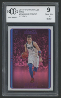 Luka Doncic 2018-19 Panini Chronicles Studio Pink #296 (BCCG 9) at PristineAuction.com