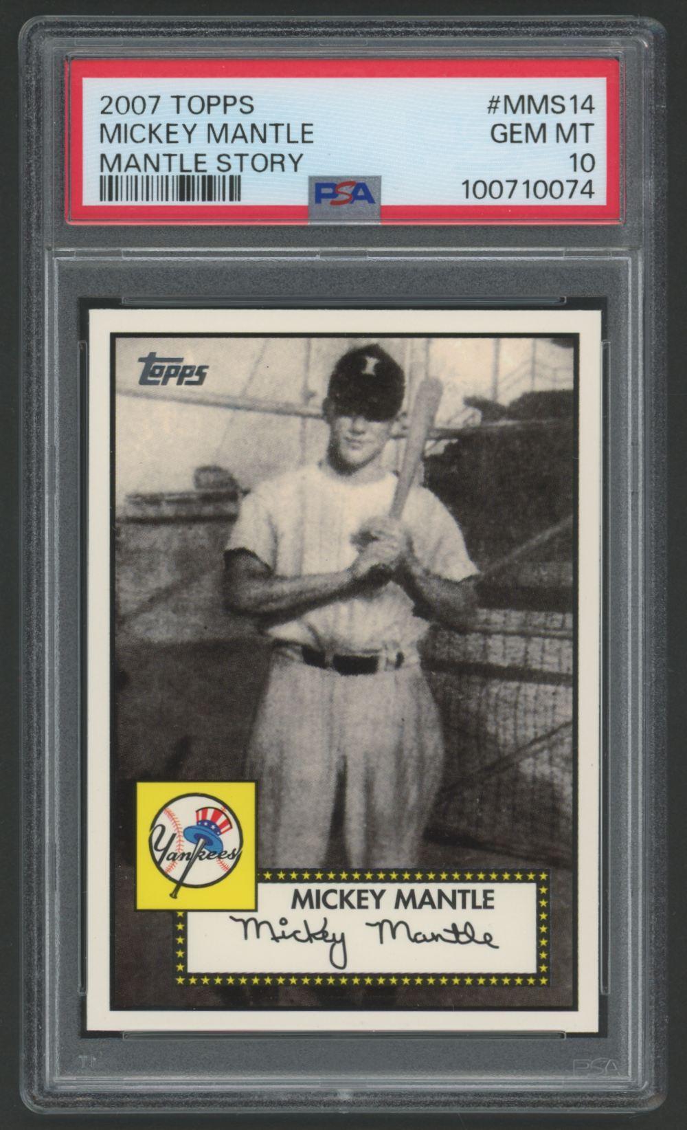 Mickey Mantle 2007 Topps Story #14 (PSA 10) at PristineAuction.com Mickey Mantle 2007 Topps Story #14 (PSA 10) at PristineAuction.com