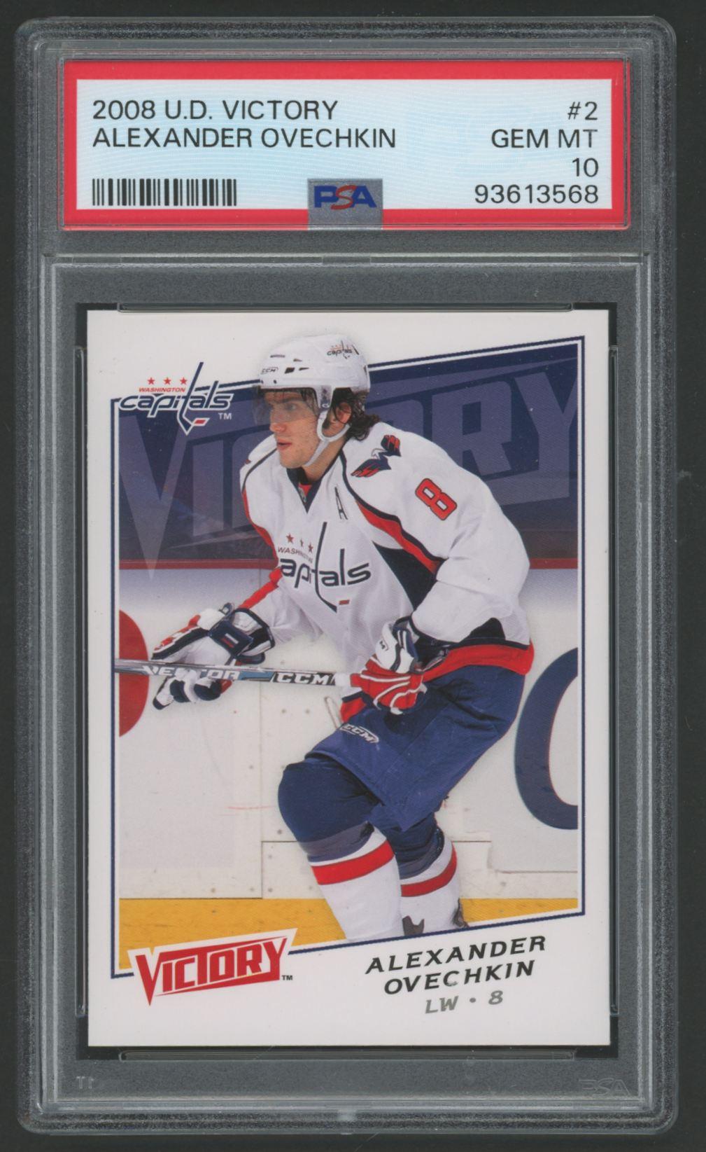 Alexander Ovechkin 2008 Upper Deck Victory #2 (PSA 10) at PristineAuction.com Alexander Ovechkin 2008 Upper Deck Victory #2 (PSA 10) at PristineAuction.com