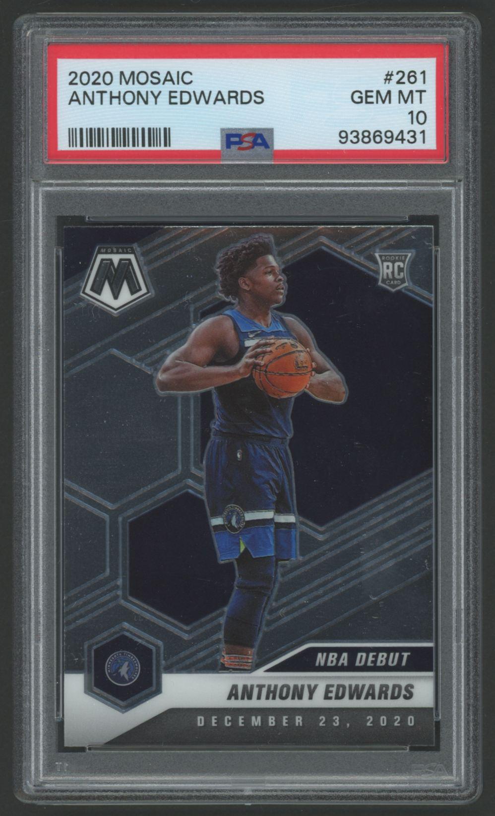 Anthony Edwards 2020 Mosaic #261 (PSA 10) at PristineAuction.com Anthony Edwards 2020 Mosaic #261 (PSA 10) at PristineAuction.com