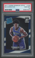 DeAaron Fox 2017 Donruss Optic RR #196 (PSA 10) at PristineAuction.com