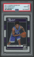 DeAaron Fox 2017 Donruss Optic The Rookes #5 (PSA 10) at PristineAuction.com