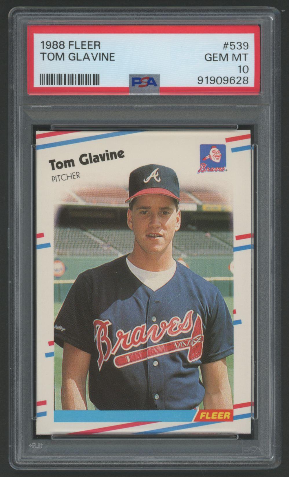 Tom Glavine 1988 Fleer #539 (PSA 10) at PristineAuction.com Tom Glavine 1988 Fleer #539 (PSA 10) at PristineAuction.com
