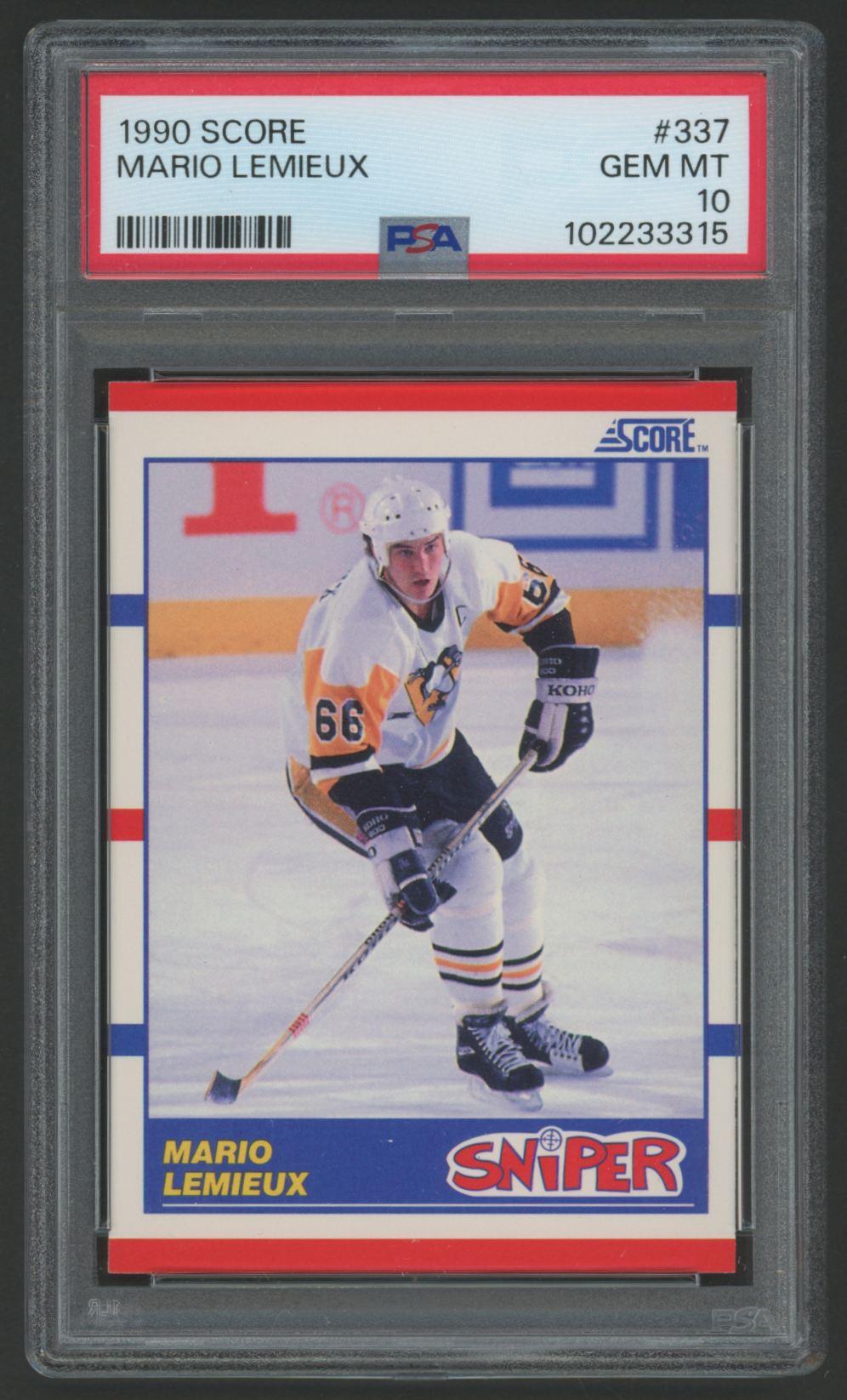 Mario Lemieux 1990 Score Sniper #337 (PSA 10) at PristineAuction.com Mario Lemieux 1990 Score Sniper #337 (PSA 10) at PristineAuction.com