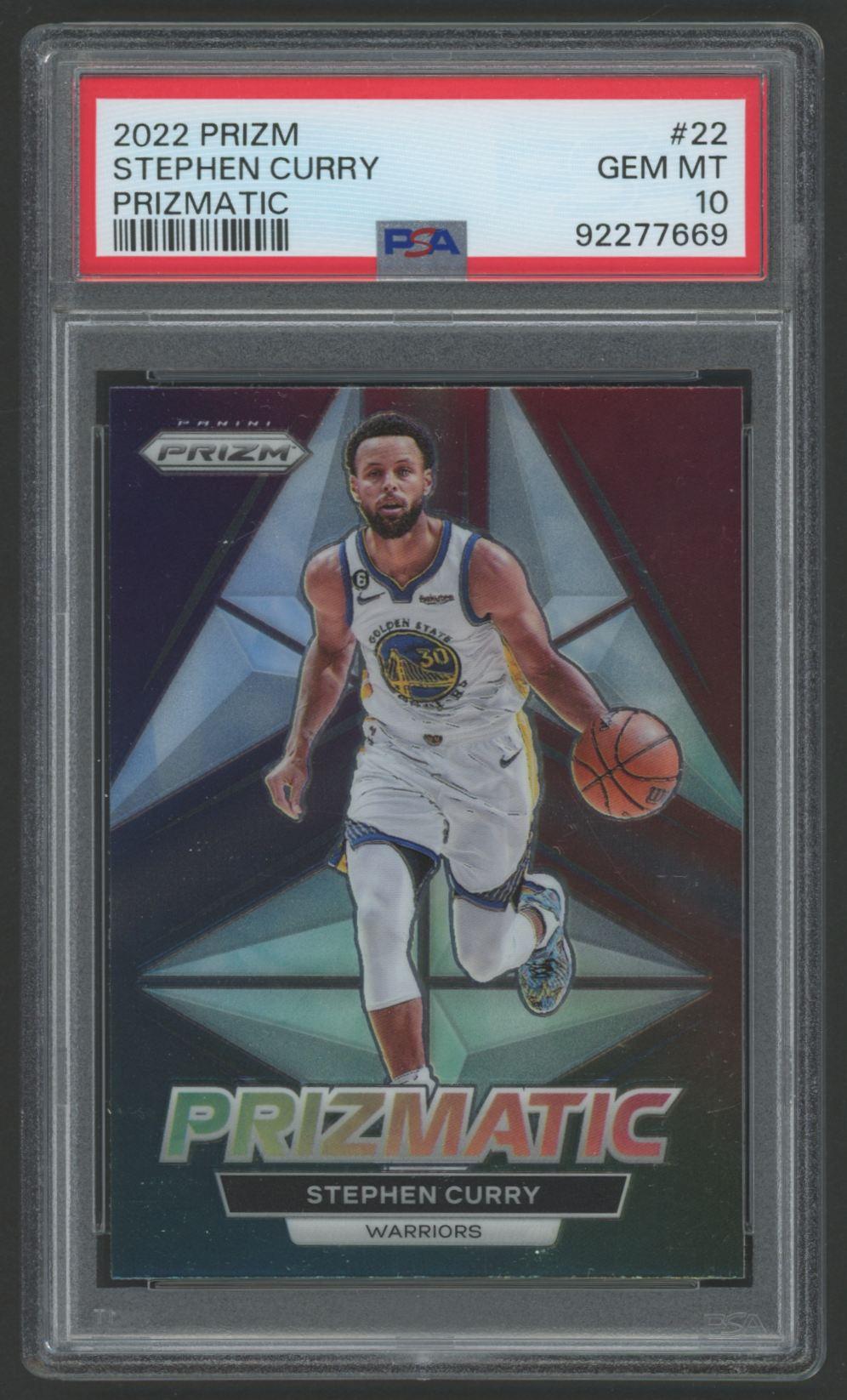 Stephen Curry 2022 Prizm Prizmatic #22 (PSA 10) at PristineAuction.com Stephen Curry 2022 Prizm Prizmatic #22 (PSA 10) at PristineAuction.com