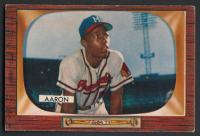 Hank Aaron 1955 Bowman #179 at PristineAuction.com
