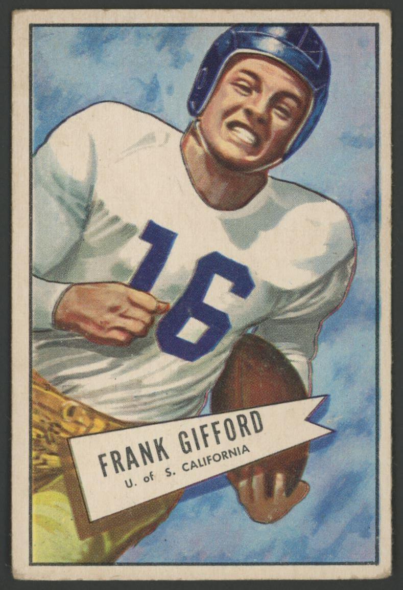 Frank Gifford 1952 Bowman Large #16 RC at PristineAuction.com Frank Gifford 1952 Bowman Large #16 RC at PristineAuction.com