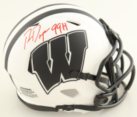 Ron Dayne Signed Wisconsin Badgers Lunar Eclipse Alternate Speed Mini Helmet Inscribed "99H" (Schwartz) at PristineAuction.com