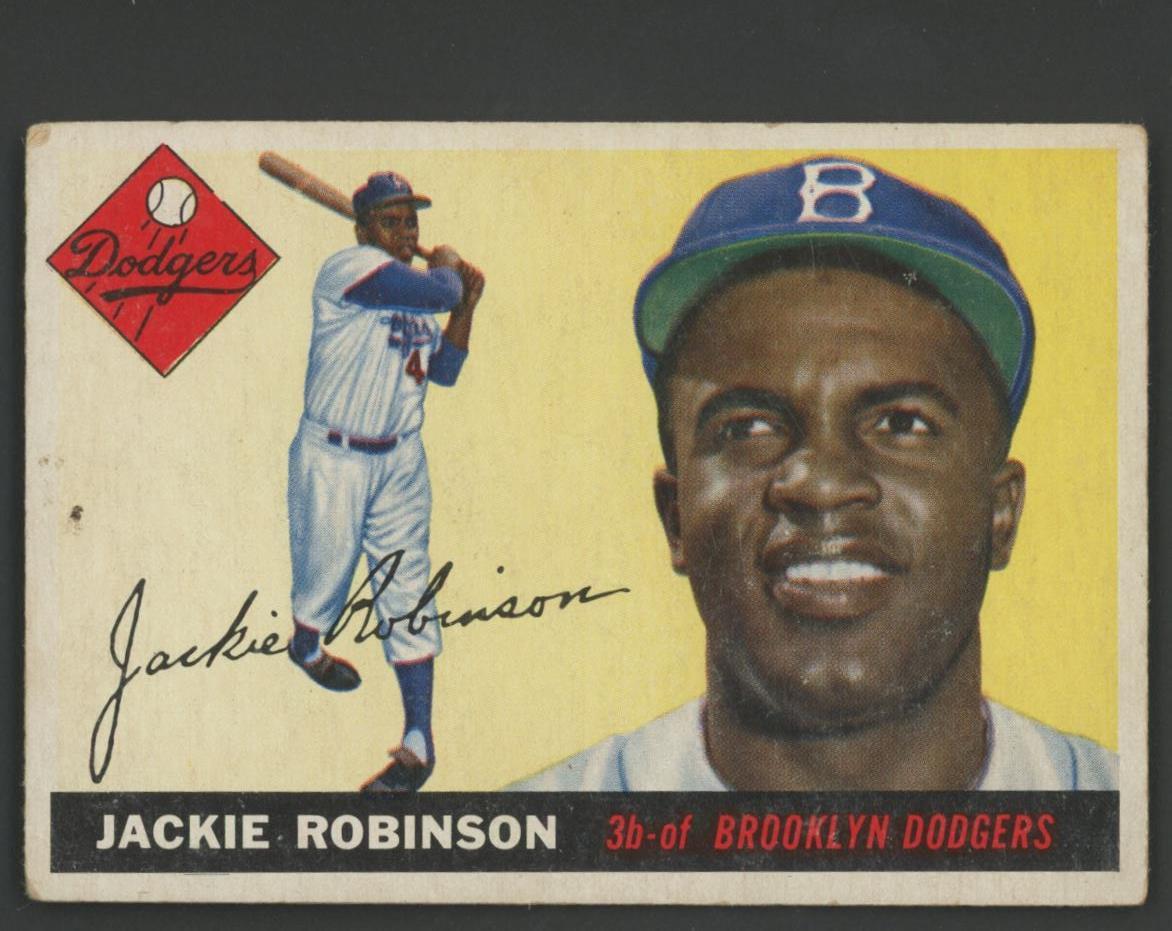 Jackie Robinson 1955 Topps #50 at PristineAuction.com Jackie Robinson 1955 Topps #50 at PristineAuction.com
