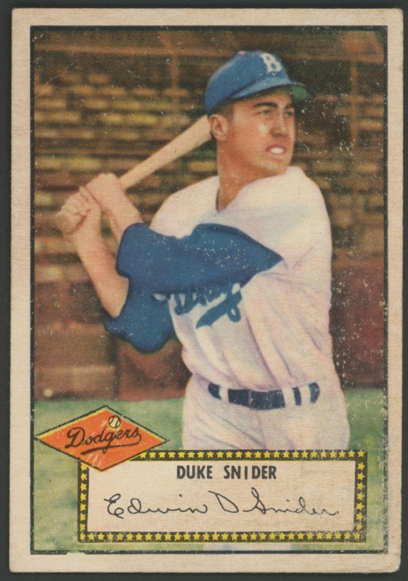 Duke Snider 1952 Topps #37 at PristineAuction.com Duke Snider 1952 Topps #37 at PristineAuction.com