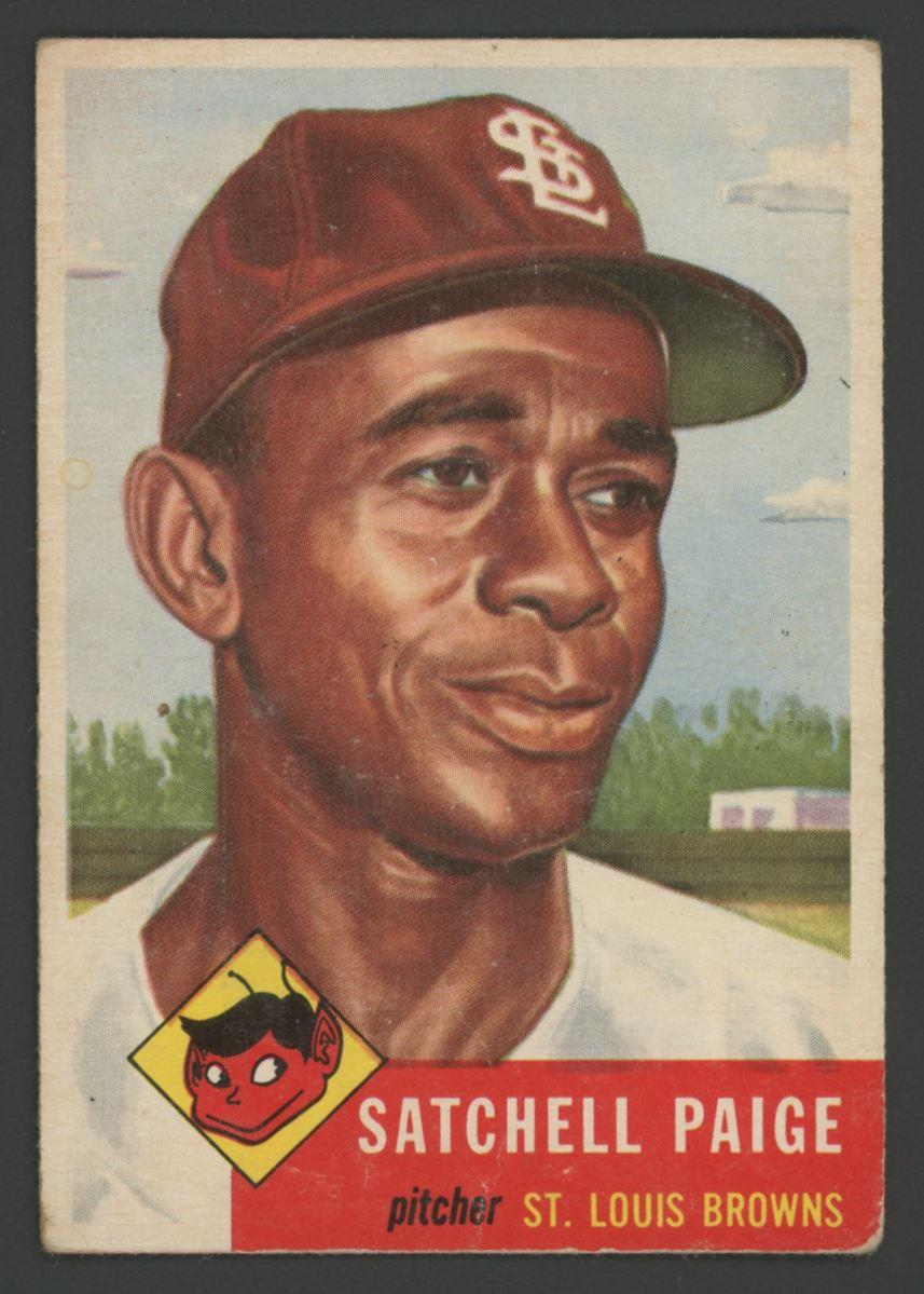 Satchel Paige 1953 Topps #220 RC at PristineAuction.com Satchel Paige 1953 Topps #220 RC at PristineAuction.com