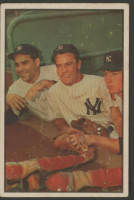 Yogi Berra / Hank Bauer / Mickey Mantle 1953 Bowman Color #44 at PristineAuction.com