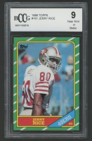 Jerry Rice 1986 Topps #161 RC (BCCG 9) at PristineAuction.com
