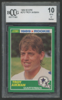 Troy Aikman 1989 Score #270 RC (BCCG 10) at PristineAuction.com
