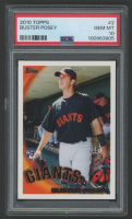 Buster Posey 2010 Topps #2 RC (PSA 10) at PristineAuction.com