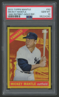Mickey Mantle 2012 Topps Factory Set Mantle Chrome Gold Refractors #50 66T (PSA 10) at PristineAuction.com