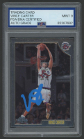 Vince Carter Signed 1998 Topps Chrome #199 (PSA | Autograph Graded 9) at PristineAuction.com