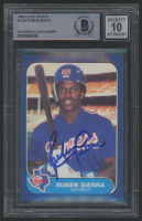Ruben Sierra Signed 1986 Fleer Update #U105 (BGS | Autograph Graded 10) at PristineAuction.com