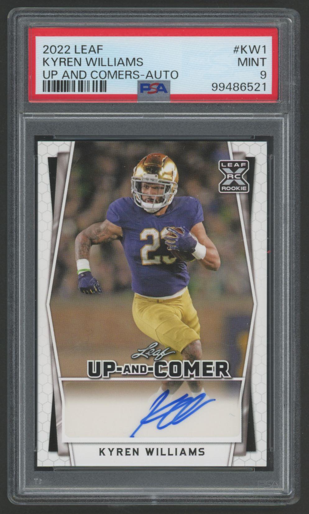 Kyren Williams 2022 Leaf Up and Comers Autograph #KW1 (PSA 9) at PristineAuction.com Kyren Williams 2022 Leaf Up and Comers Autograph #KW1 (PSA 9) at PristineAuction.com