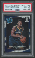 Donovan Mitchell 2017 Donruss Optic RR #188 RC (PSA 10) at PristineAuction.com