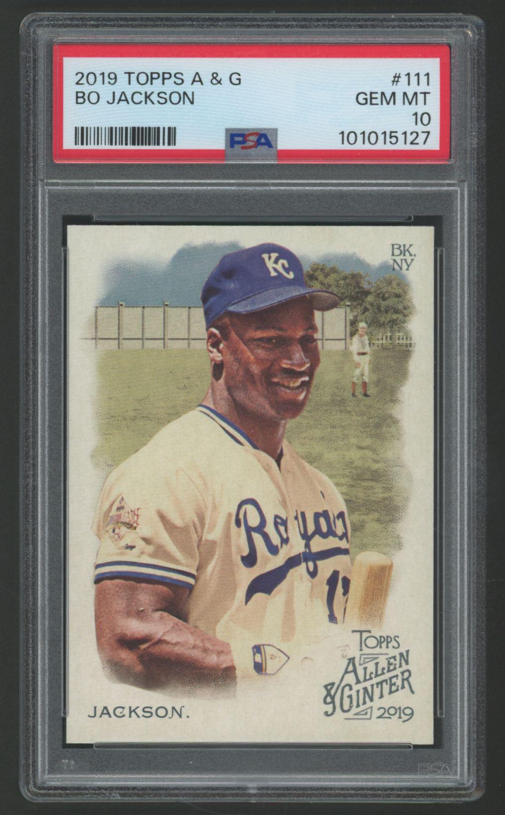 Bo Jackson 2019 Topps Allen & Ginter #111 (PSA 10) at PristineAuction.com Bo Jackson 2019 Topps Allen & Ginter #111 (PSA 10) at PristineAuction.com