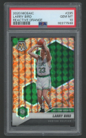 Larry Bird 2020 Mosaic Reactive Orange #295 (PSA 10) at PristineAuction.com