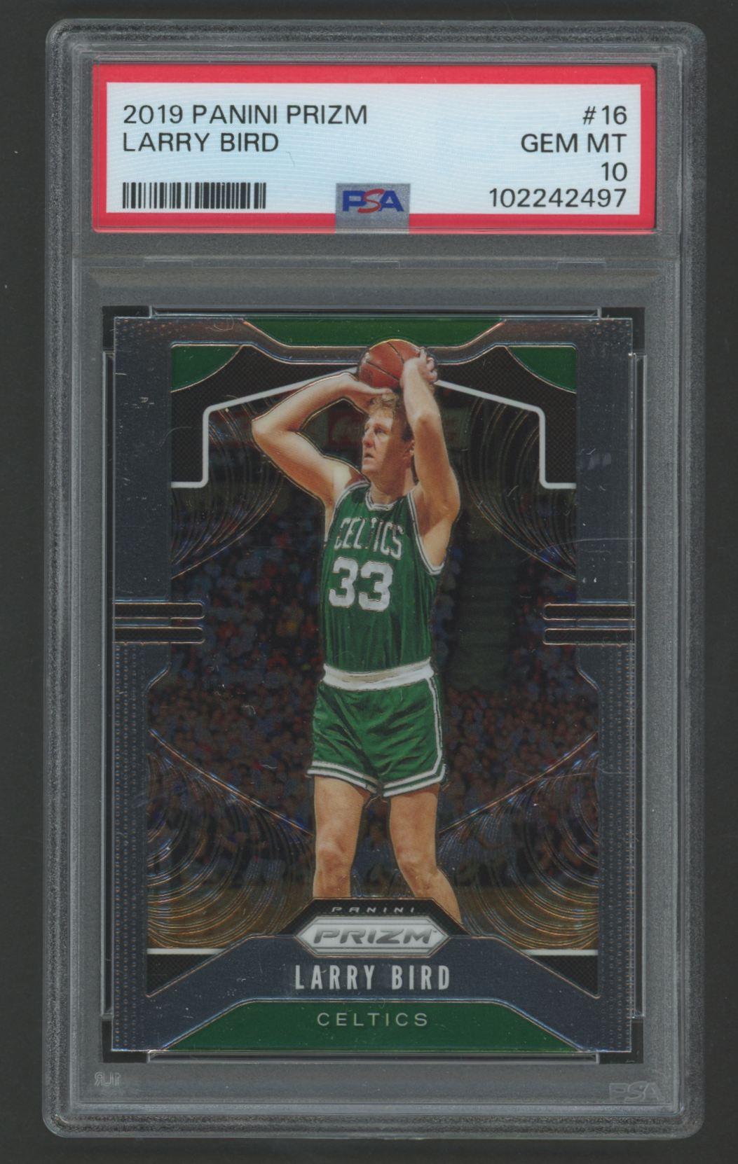Larry Bird 2019 Panini Prizm #16 (PSA 10) at PristineAuction.com Larry Bird 2019 Panini Prizm #16 (PSA 10) at PristineAuction.com