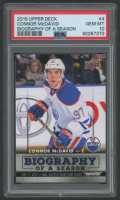 Connor McDavid 2015 Upper Deck Biography Of A Season #4 (PSA 10) at PristineAuction.com