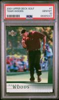 Tiger Woods 2001 Upper Deck Golf #1 RC (PSA 10) at PristineAuction.com