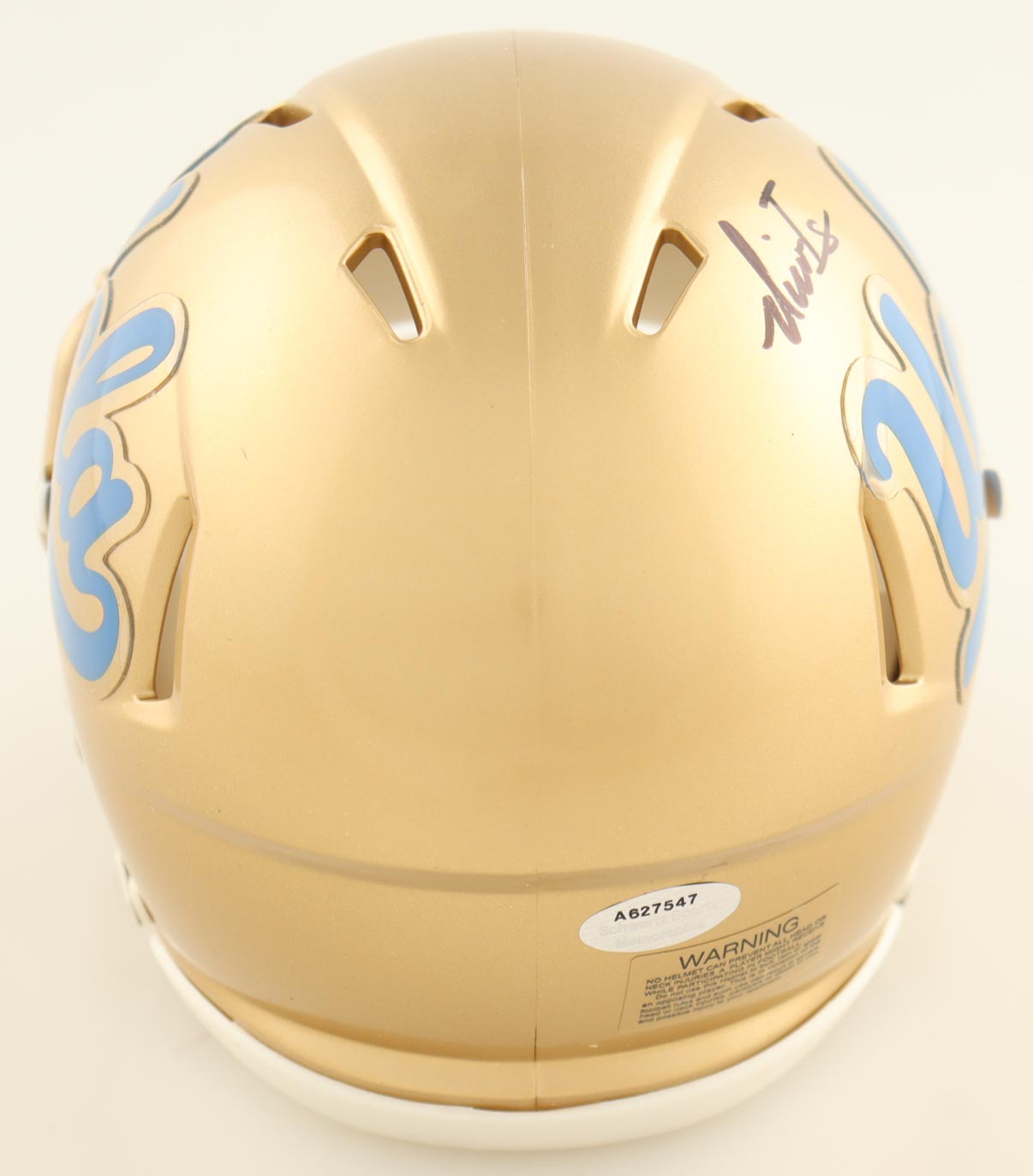Nico Iamaleava Signed UCLA Bruins Speed Mini Helmet (Schwartz) at PristineAuction.com Nico Iamaleava Signed UCLA Bruins Speed Mini Helmet (Schwartz) at PristineAuction.com