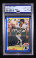 Moises Alou Signed 1990 Score #592 RC (PSA) at PristineAuction.com
