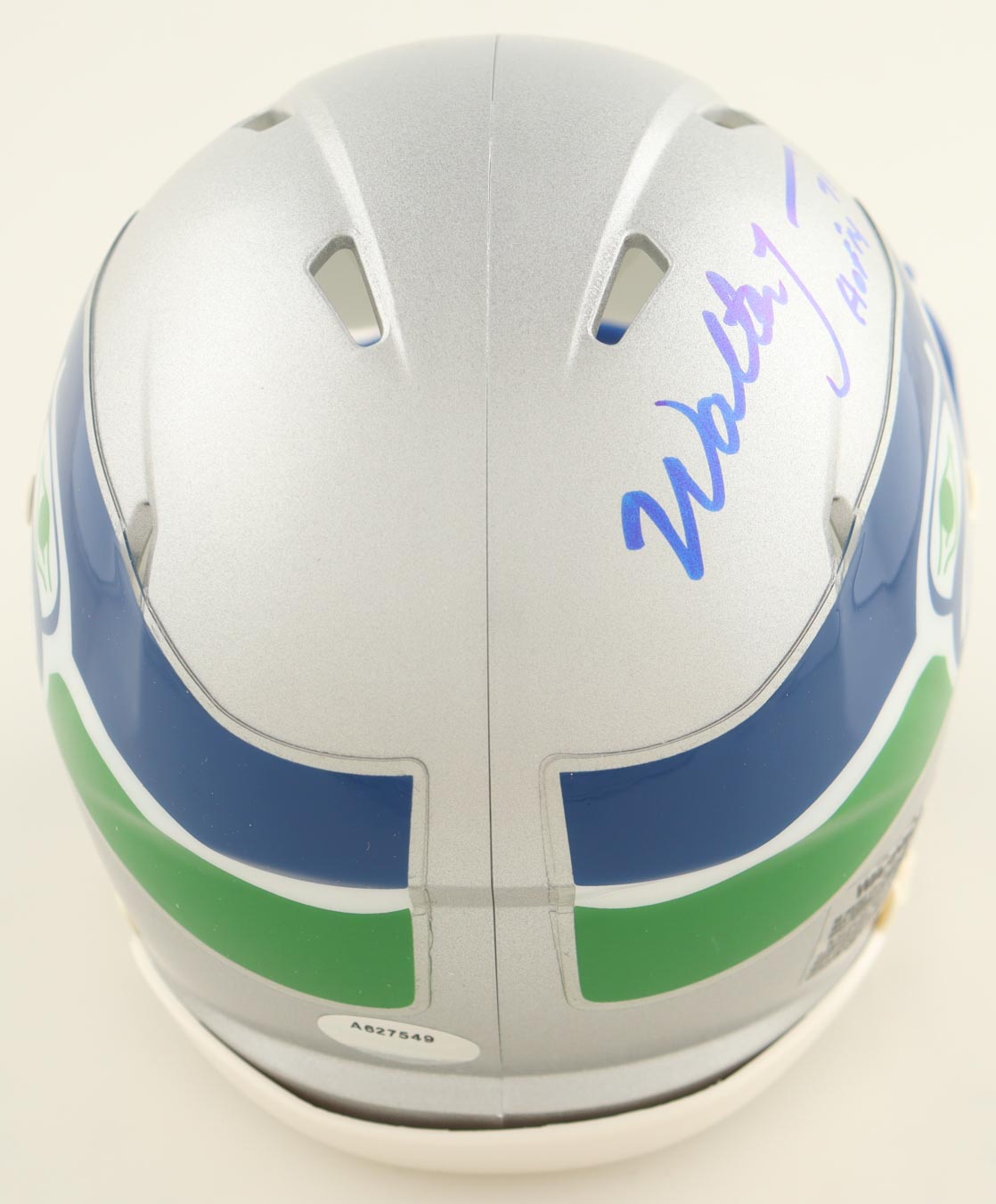 Walter Jones Signed Seahawks Throwback Speed Mini Helmet Inscribed "HOF '14" (Schwartz) at PristineAuction.com Walter Jones Signed Seahawks Throwback Speed Mini Helmet Inscribed "HOF '14" (Schwartz) at PristineAuction.com