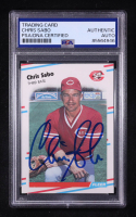 Chris Sabo Signed 1988 Fleer Update #U87 RC (PSA) at PristineAuction.com