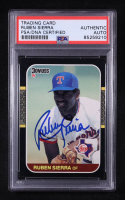 Ruben Sierra Signed 1987 Donruss #346 RC (PSA) at PristineAuction.com