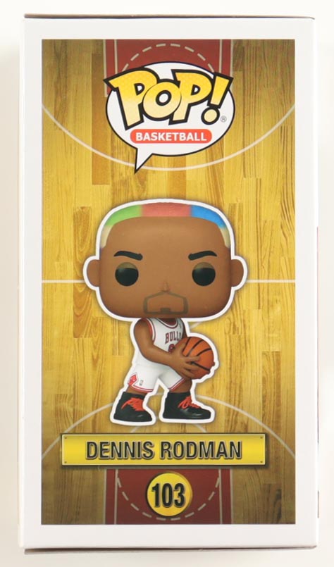 Dennis Rodman Signed Bulls #103 Funko Pop! Vinyl Figure (Schwartz) at PristineAuction.com Dennis Rodman Signed Bulls #103 Funko Pop! Vinyl Figure (Schwartz) at PristineAuction.com