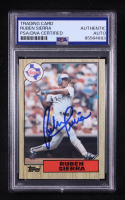 Ruben Sierra Signed 1987 Topps #261 RC (PSA) at PristineAuction.com