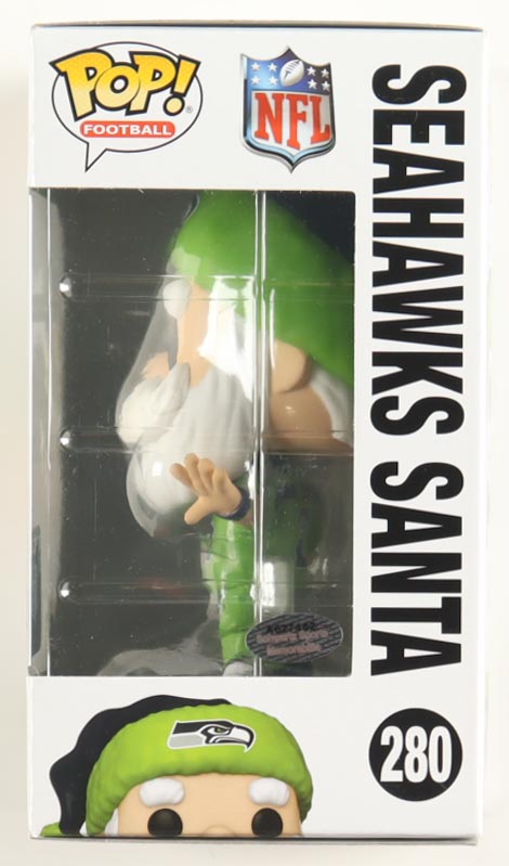 Steve Largent Signed Seahawks #280 Seahawks Santa Funko Pop! Vinyl Figure Inscribed "HOF 95" (Schwartz) at PristineAuction.com Steve Largent Signed Seahawks #280 Seahawks Santa Funko Pop! Vinyl Figure Inscribed "HOF 95" (Schwartz) at PristineAuction.com
