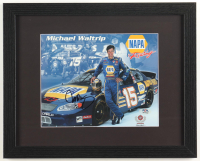 Michael Waltrip Signed NASCAR Framed Photo Display (PSA) at PristineAuction.com