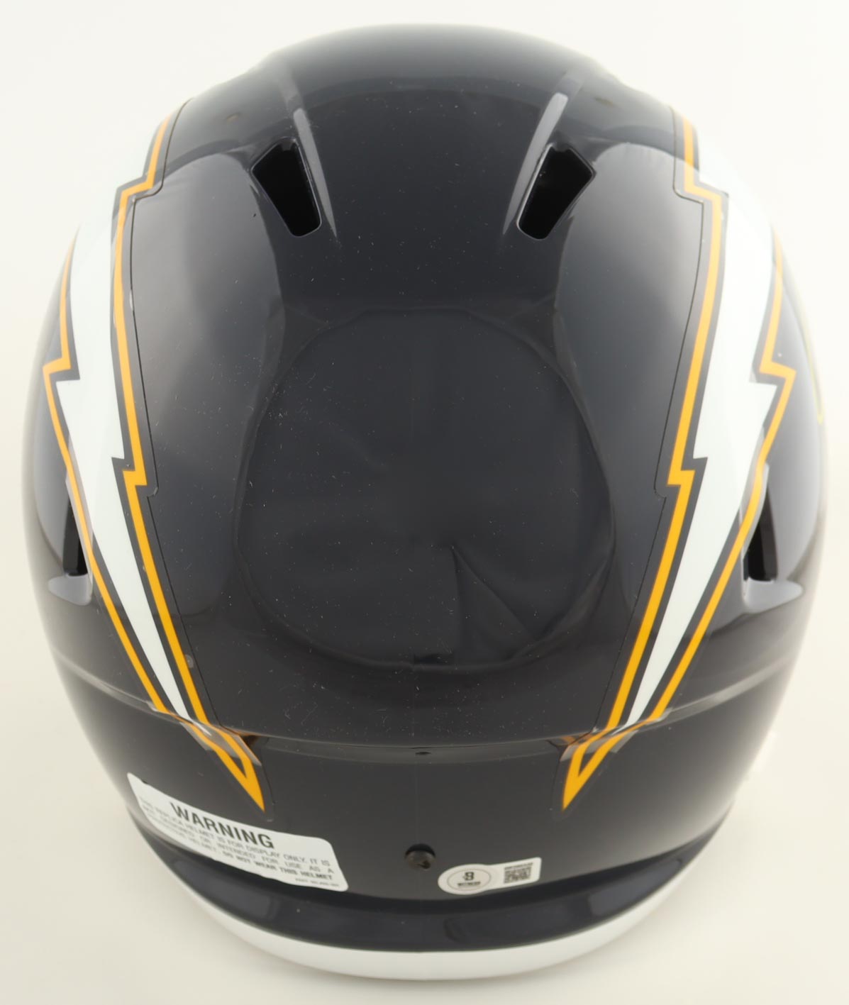 LaDainian Tomlinson Signed Chargers Full-Size Speed Helmet Inscribed "HOF 17" (Beckett) at PristineAuction.com LaDainian Tomlinson Signed Chargers Full-Size Speed Helmet Inscribed "HOF 17" (Beckett) at PristineAuction.com