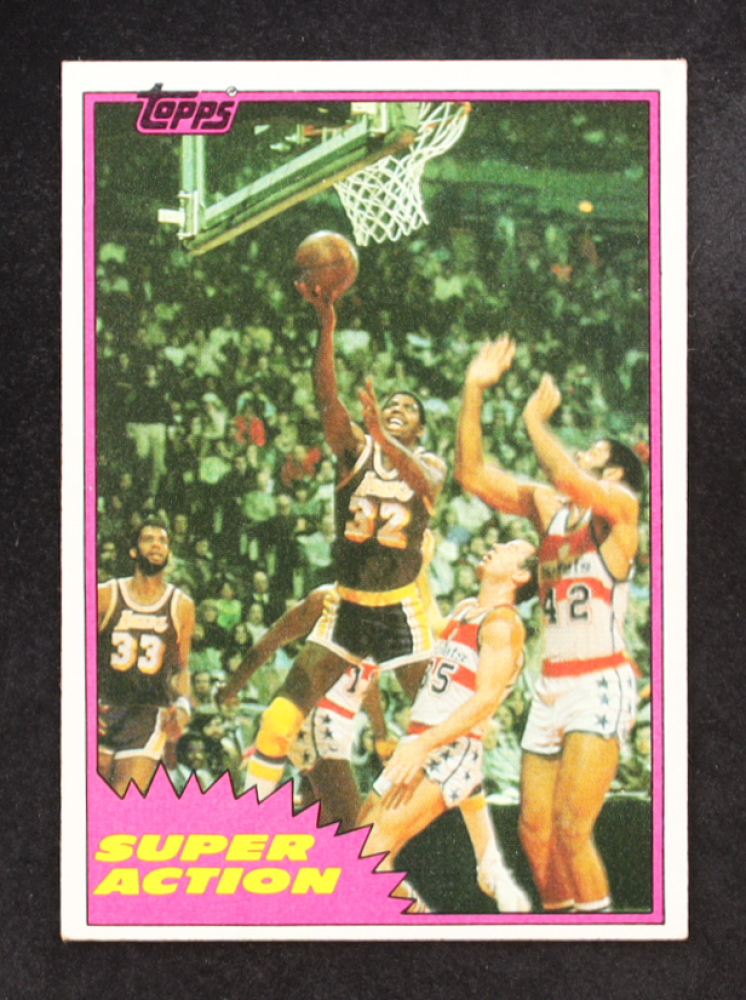 Magic Johnson 1981-82 Topps #W109 SA