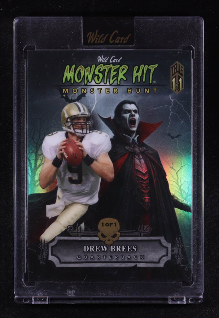 Drew Brees 2024 Wild Card Monster Hit Monster Hunt True 1 of 1 #MHD-DB #1/1 at PristineAuction.com Drew Brees 2024 Wild Card Monster Hit Monster Hunt True 1 of 1 #MHD-DB #1/1 at PristineAuction.com