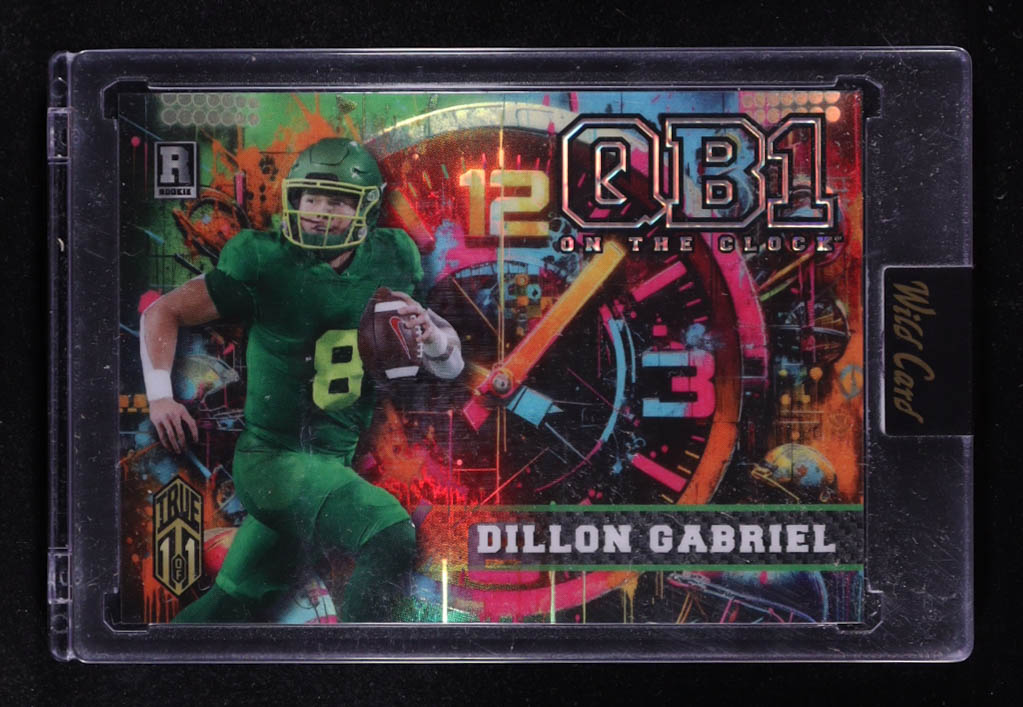 Dillon Gabriel 2023 Wild Card QB 1 On The Clock True 1 of 1 #OCDD-DG2 RC #1/1 at PristineAuction.com Dillon Gabriel 2023 Wild Card QB 1 On The Clock True 1 of 1 #OCDD-DG2 RC #1/1 at PristineAuction.com